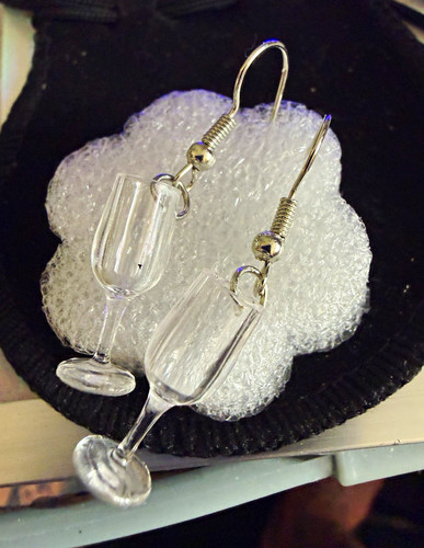 Silver plated champagne glass - champagne,