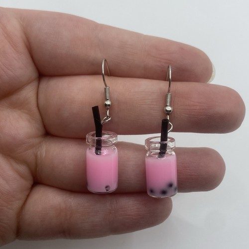 Pink bubble tea - bubble, boba