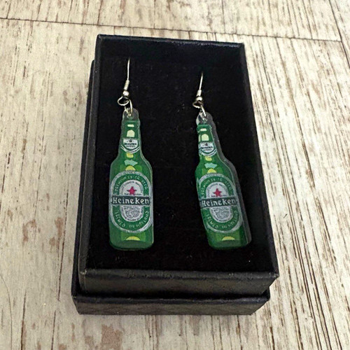 Green acrylic beer - green, bottle