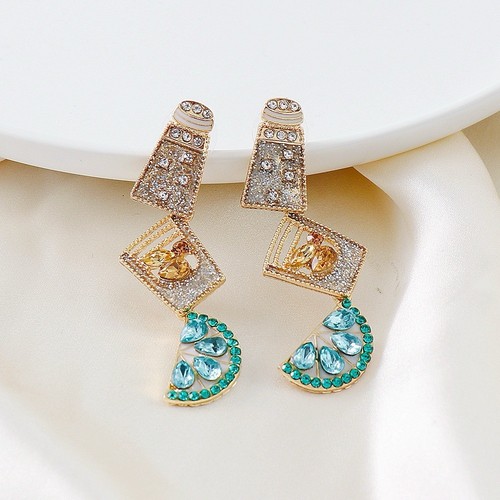 Gold blue margarita cubic - gold,