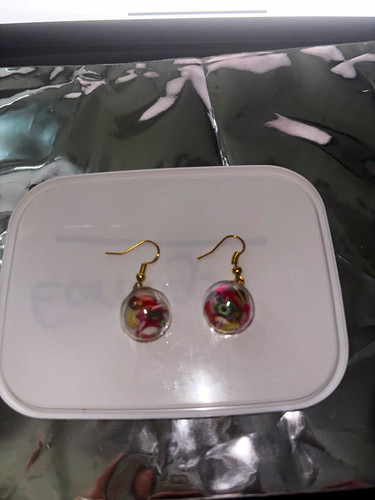 Gold multicolour round - gold,