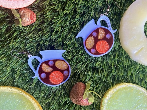 Sangria jug earrings - jug,