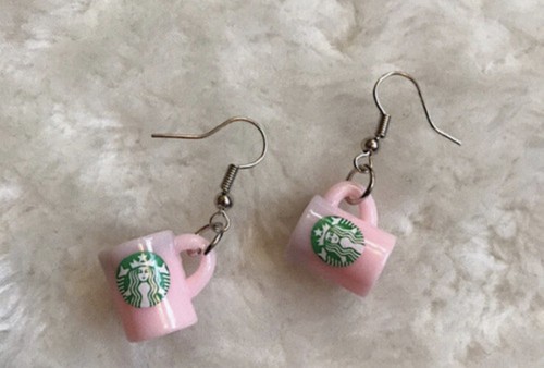 Pink starbucks mug cup - starbucks, drink