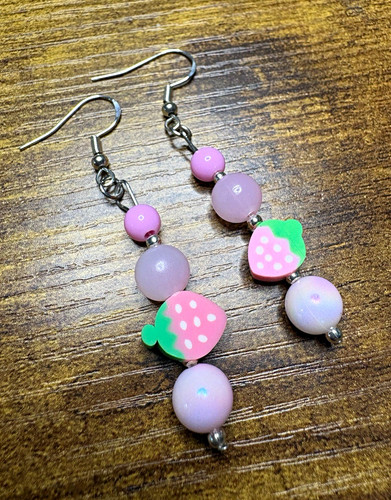 Handmade strawberry charm - handmade,