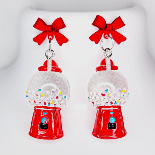 Red white gumball machine - white,