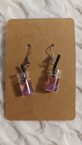 Novelty drink earrings - drink,