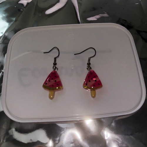 Pink watermelon resin - pink,