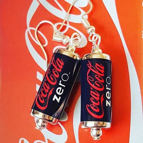 Unique coke zero - coke, earrings