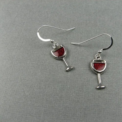 Red wine glass drink - red,