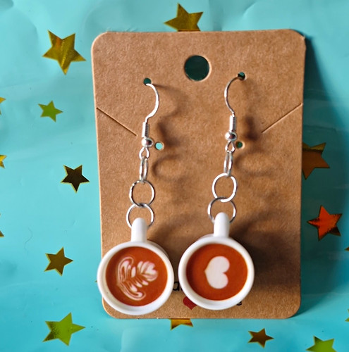 Coffee cup dangle drop hook - coffee,