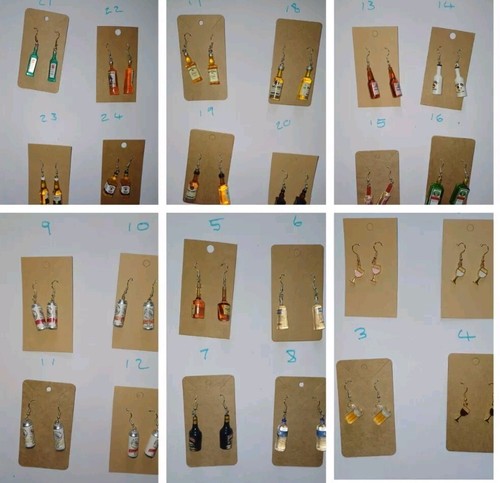 Novelty drink bottle - , earrings