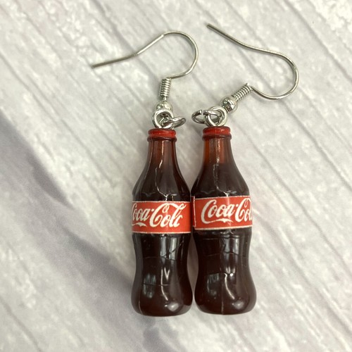 Coke bottle earrings