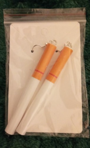 Novelty cigarette dangle - cigarette,
