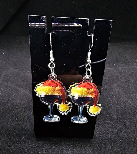 Cocktail glass dangle drop - cocktail,