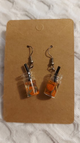 Novelty drink earrings - ,